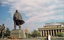 Novosibirsk Roter Platz, Nationaltheater und Leninstatue